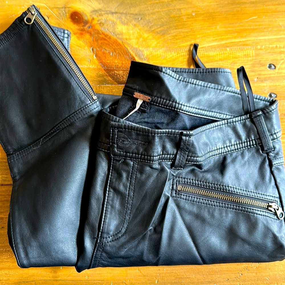 Free People faux leather pants